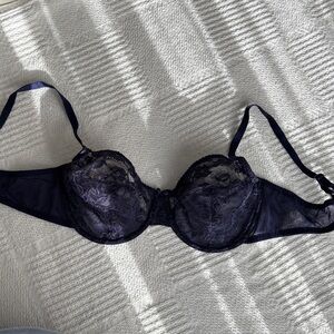 Marks & Spencer Underwired Navy blue Lace Bra UK 40C